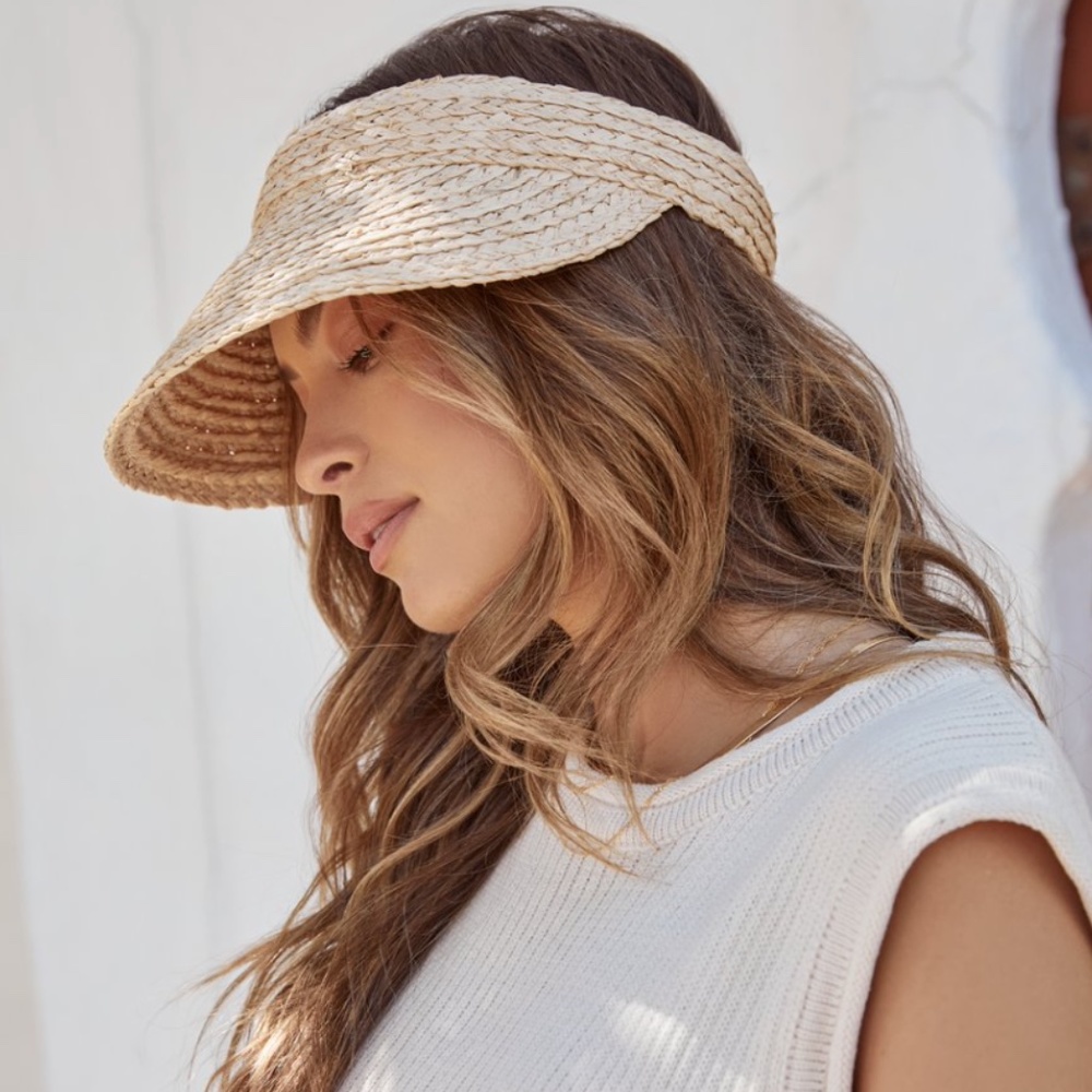 VICI ISLAND TIME STRAW VISOR